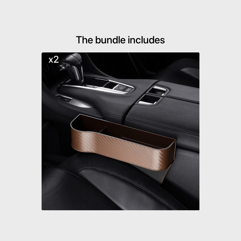 Car Seat Gap Organizer with Cup Holder - Lightweight ABS Storage Box for Console Side Pockets, Front Seat Accessory for Enhanced Organization, Car Storag NovaCart