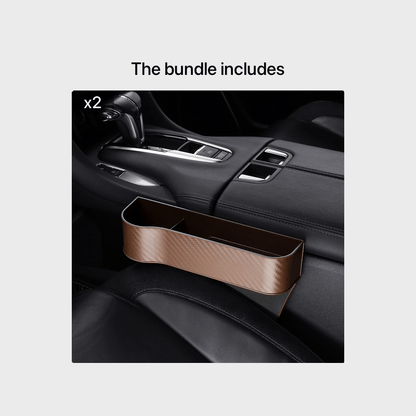 Car Seat Gap Organizer with Cup Holder - Lightweight ABS Storage Box for Console Side Pockets, Front Seat Accessory for Enhanced Organization, Car Storag NovaCart