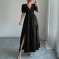 Deep V High Sense Dress Women's Clothing Grayceful LLC