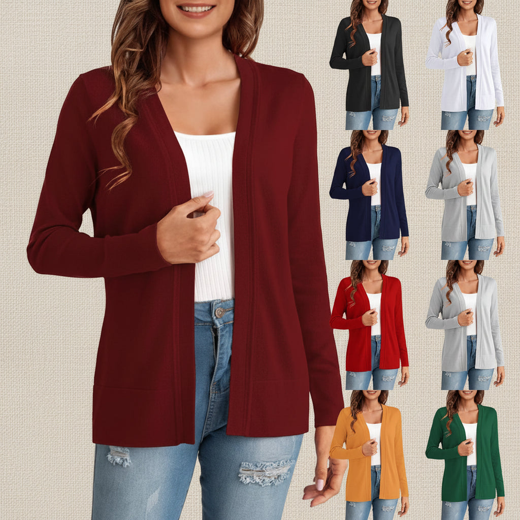 Women's Knitted Loose Cardigan Coat – 4 Colors S–XXL FitiqueFit