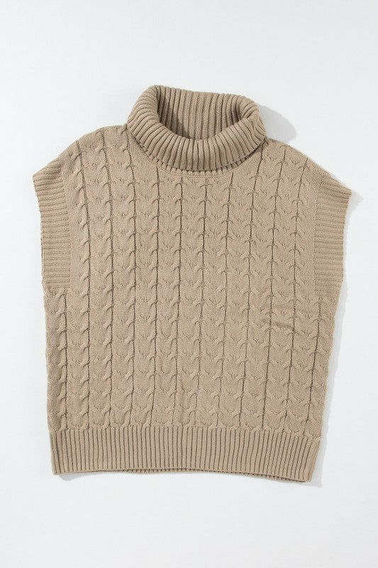 Cable Knit Turtleneck Batwing Short Sleeve Sweater Shop Style & More | Fresh Looks, Everyday Deals & Free Shipping