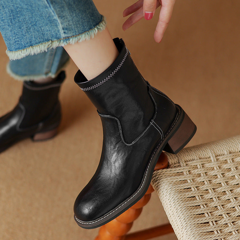 Women’s Mid-Heel Martin Boots FitiqueFit