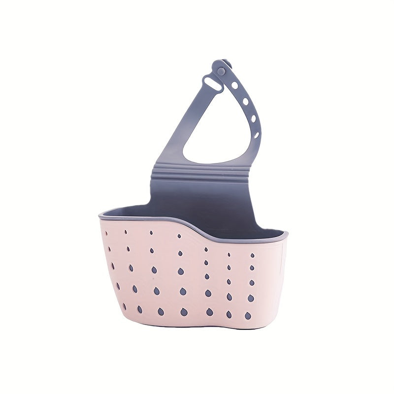 1 Pc Multifunctional Sink Sponge Rack With Adjustable Shoulder Strap - Hanging Bag, Organize And Drain Your Sponge With Ease - For Kitchen & Bathroom - Perfect For Home Organization - Ideal Gift For Housewarming NovaCart