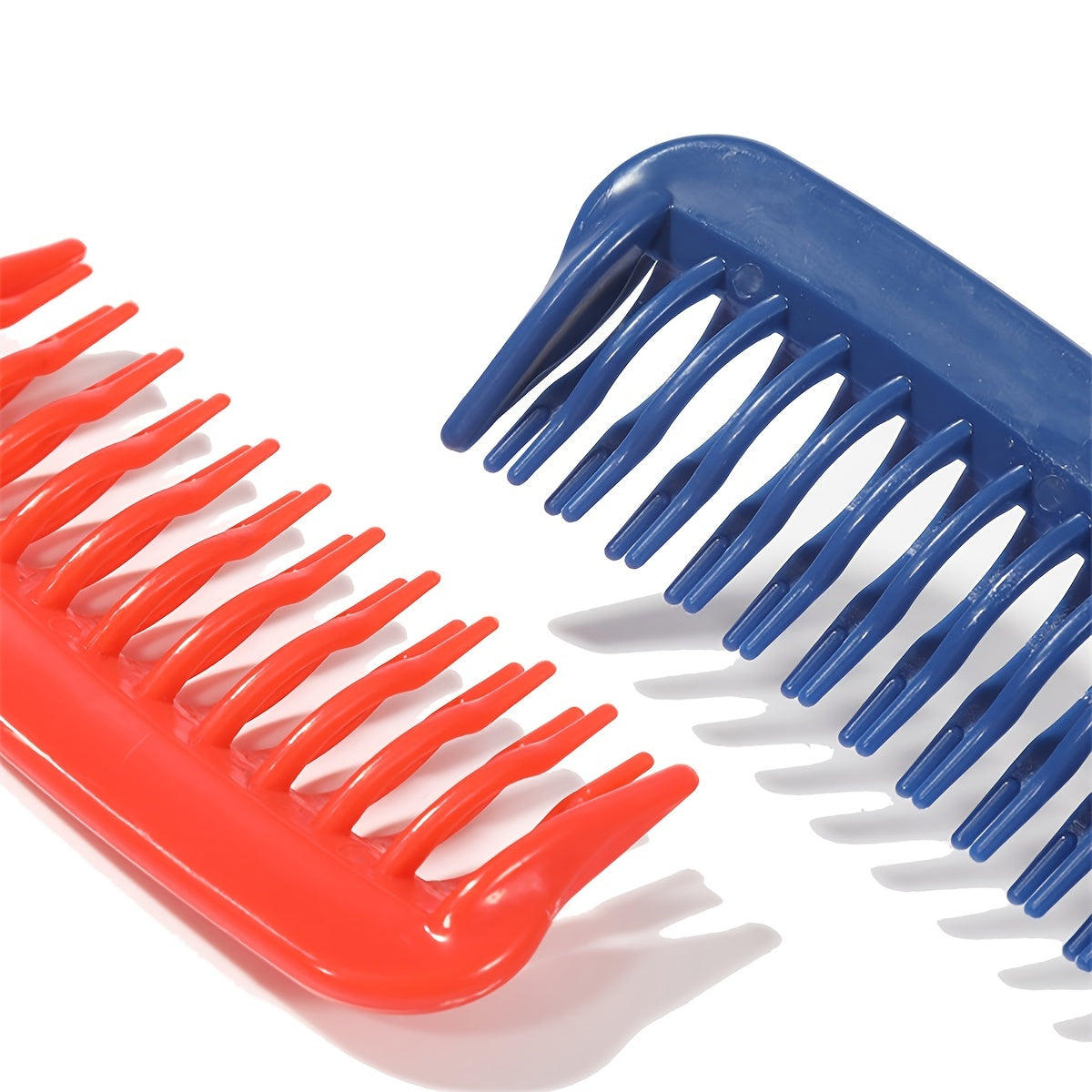 1pc Double Row Wide Tooth Detangler Hair Comb Shampoo Comb With Handle For Long Curly Wet Or Dry Hair NovaCart