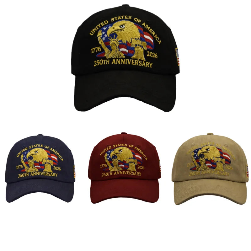 250Th US Independence Day Special Baseball Cap Breathable Lightweight Cap Gift for Dads and Veterans