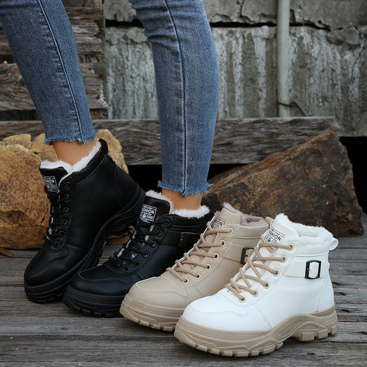 Women’s Mid-Calf Fleece-Lined Winter Boots FitiqueFit
