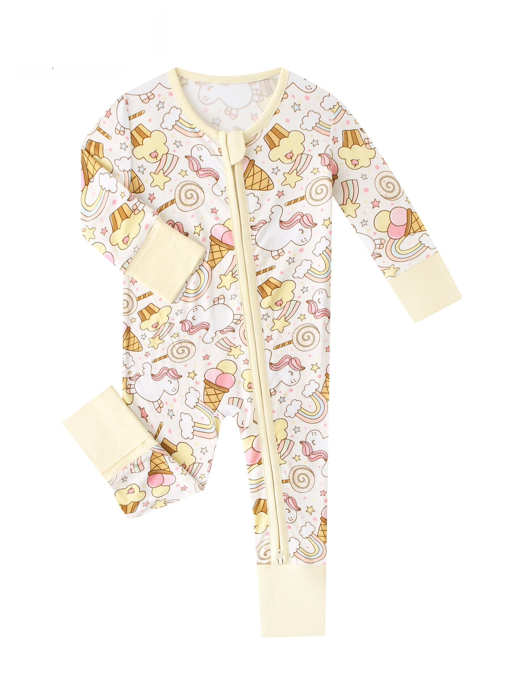 Posh TOT Sweet Treats Bamboo Baby Convertible Zippy Romper  CINCO DE MAYO PROMO - FINAL SALE Charlies Project Kids