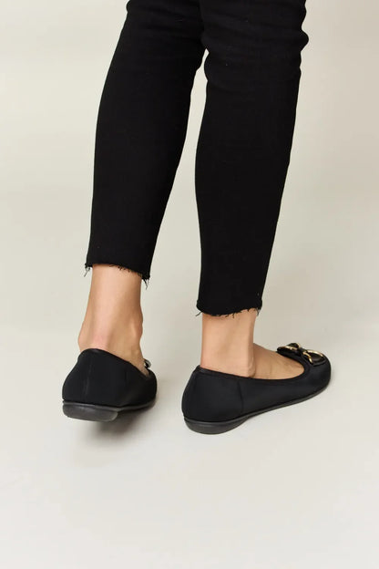 Forever Link Metal Buckle Flat Loafers New Era Fashion LLc
