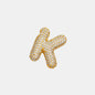 EmberLuxe "Glimmer" Bubble Letter Pendant (A-K) Ivory Embers
