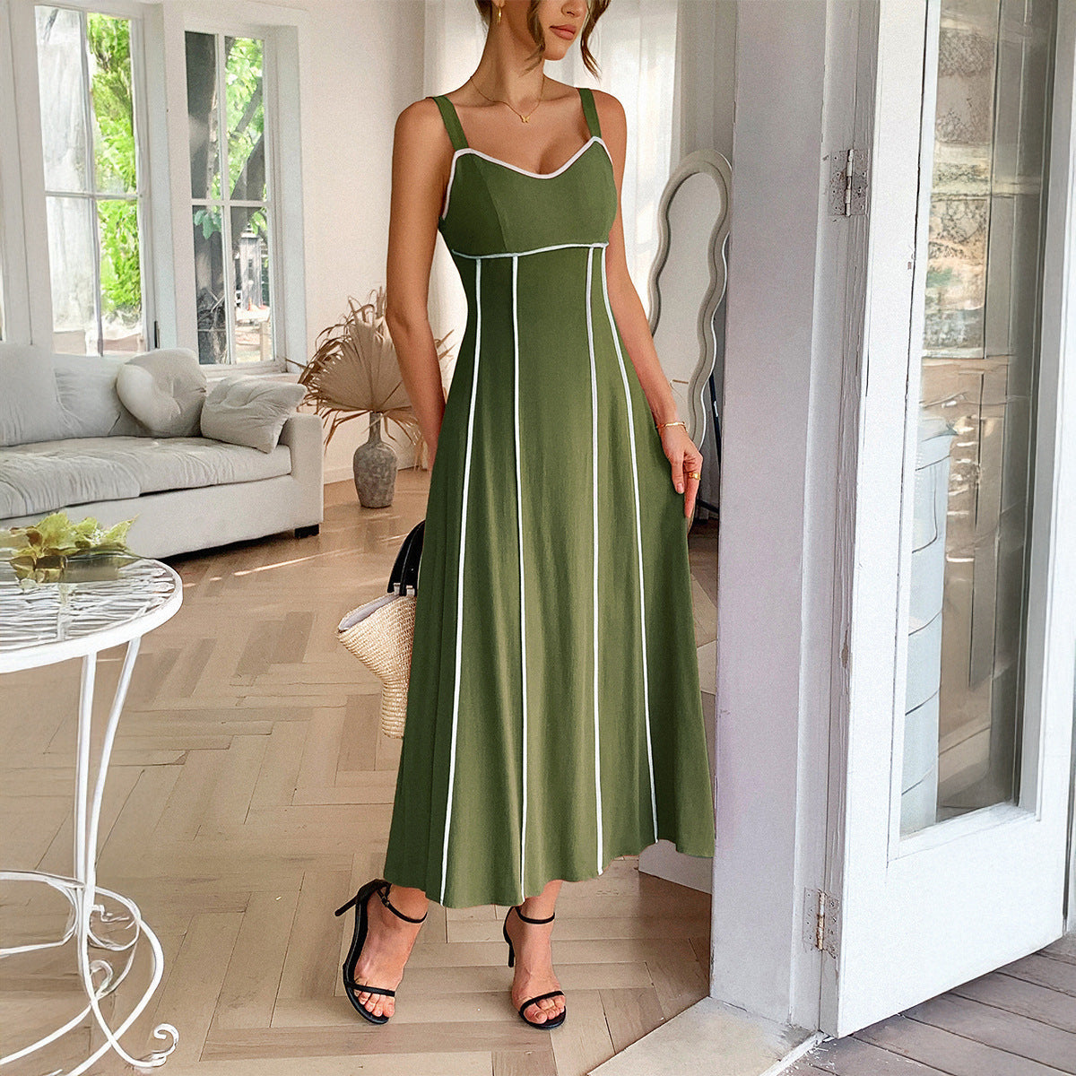 Leisure Vacation Style  Sling Dress Grayceful LLC