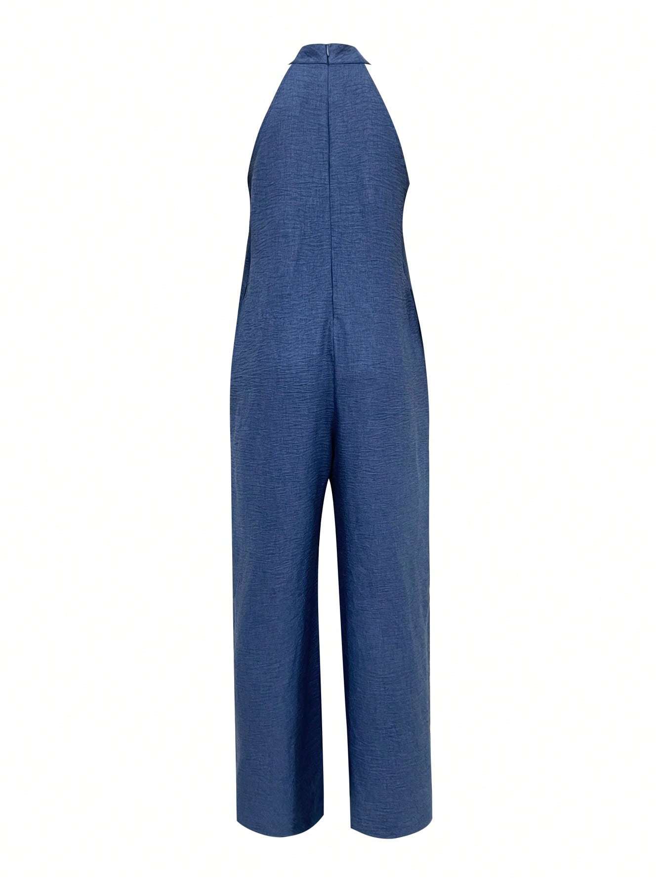 Sleeveless Halter Ruffled Young Women's Jumpsuit Grayceful LLC
