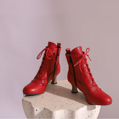 Women’s Dopamine Girl Short Boots – Comic-Con Style Winter Footwear FitiqueFit