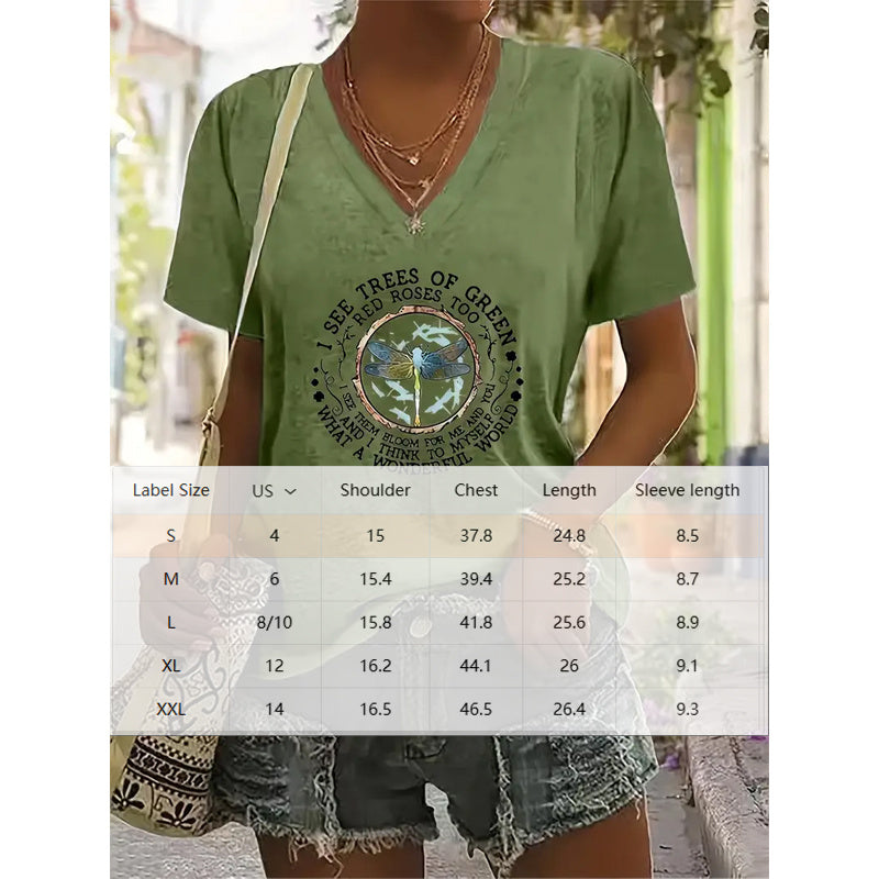 Letter Print Short Sleeve T-Shirt Casual Summer Top FitiqueFit