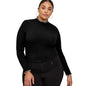 Women's Half-high Collar Long Sleeves T-shirt Slim Bottoming Shirt See size chart under “more details” The Fashion Celestial