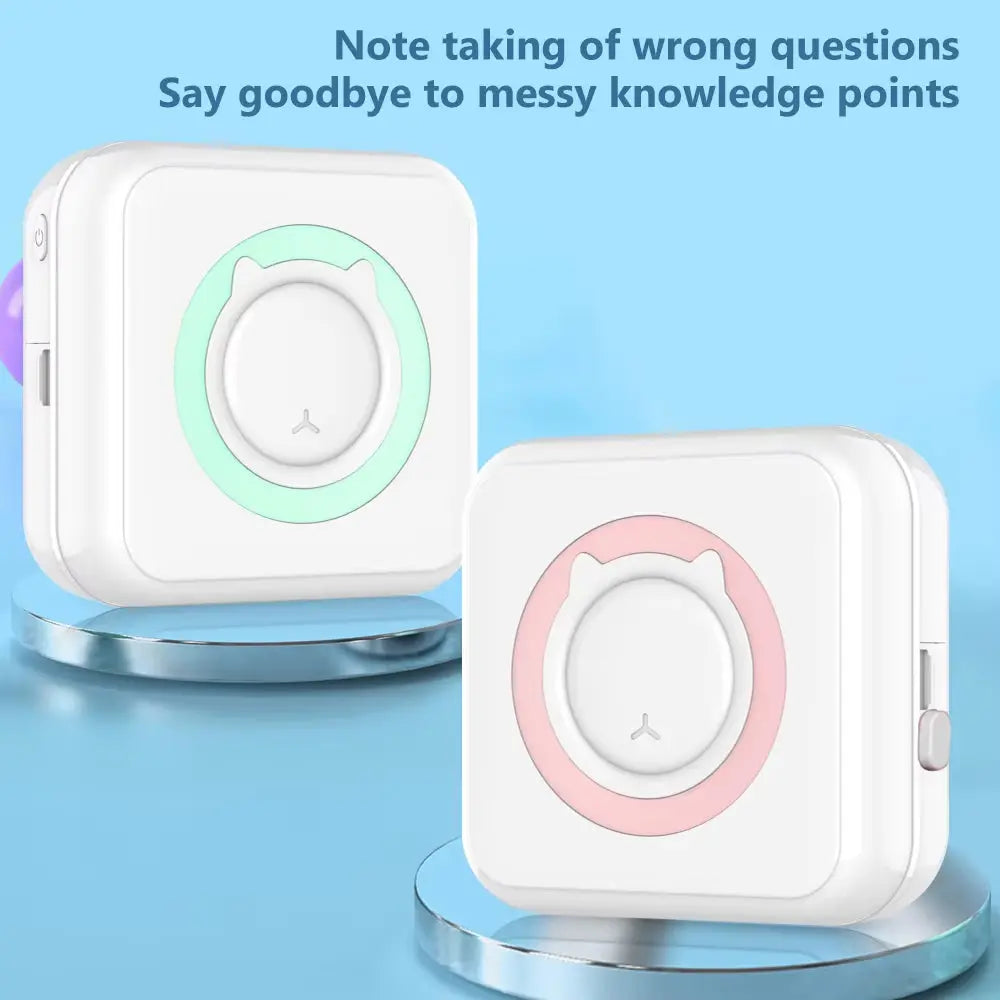 Compact and Colorful Mini Thermal Printer: Bluetooth Wireless Portable Pocket Label Maker for Stickers
