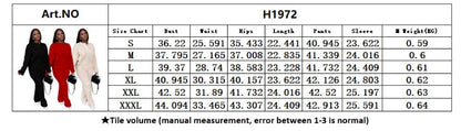 Fashion Casual Knitting Suit Long Sleeve Two-piece Sweater Grayceful LLC
