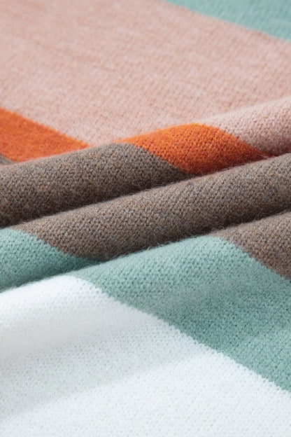 Stripe Colorblock Drop Shoulder Sweater Shop Style & More | Fresh Looks, Everyday Deals & Free Shipping