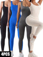 Women’s Ribbed Sleeveless Jumpsuit FitiqueFit