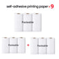 Compact and Colorful Mini Thermal Printer: Bluetooth Wireless Portable Pocket Label Maker for Stickers