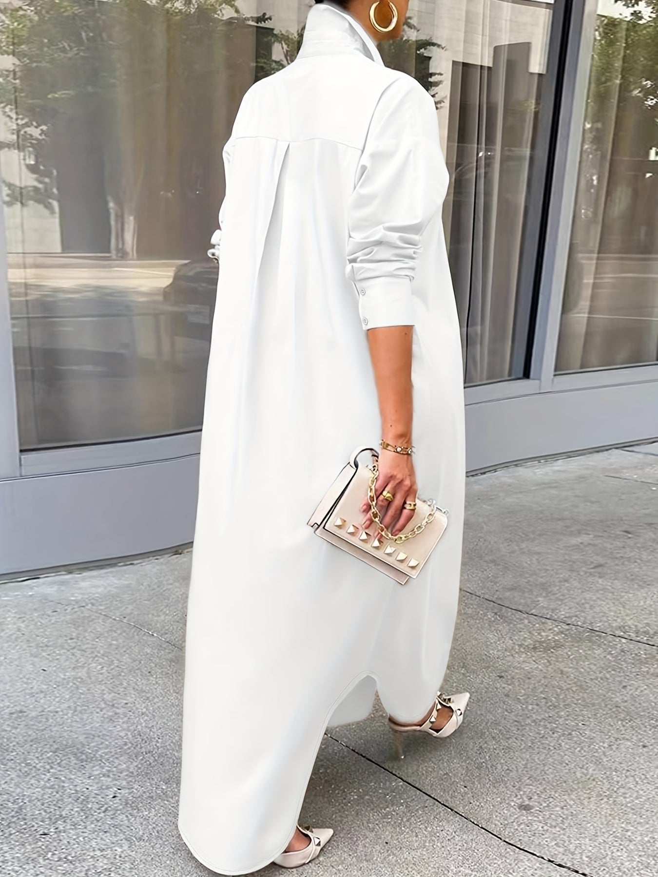Long-sleeved Casual Shirts And Dresses With Multiple Wear Methods. Grayceful LLC