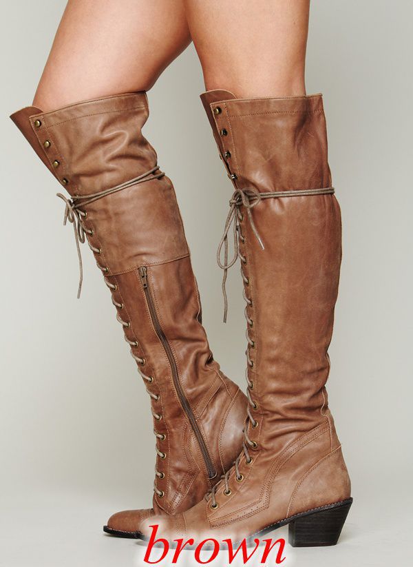 Women’s Over-the-Knee Boots – Round Toe Stylish Tall Winter Boots FitiqueFit