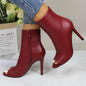 Metallic Stiletto Boots Dance Party Shine