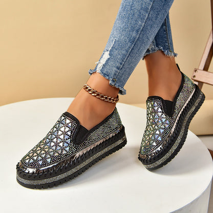Casual Women’s Sneakers | Four-Seasons Thick-Sole Pedal Flat Shoes FitiqueFit