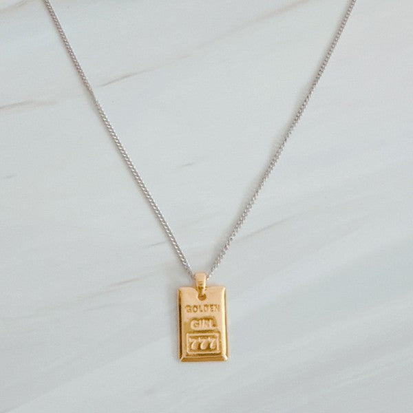 Golden Girl Gold Bar Two Tone Necklace Shop Style & More | Fresh Looks, Everyday Deals & Free Shipping