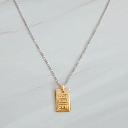 Golden Girl Gold Bar Two Tone Necklace Shop Style & More | Fresh Looks, Everyday Deals & Free Shipping