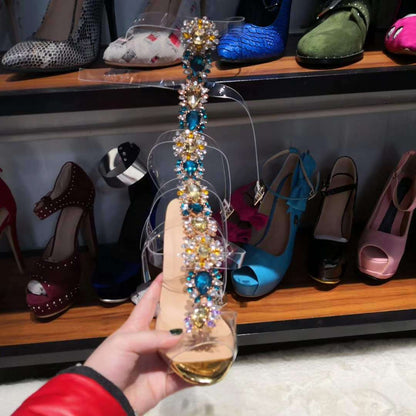 Women's Colorful Gemstone Sandals Noble See size chart under “more details” The Fashion Celestial