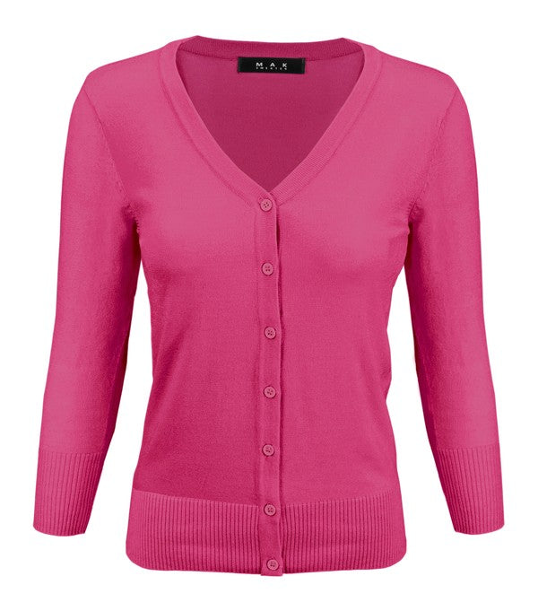 V-Neck Button Down Knit Cardigan Sweater Shop Style & More | Fresh Looks, Everyday Deals & Free Shipping