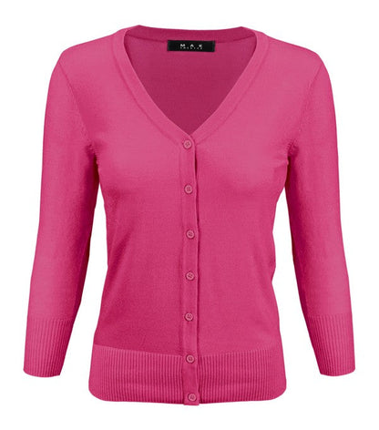 V-Neck Button Down Knit Cardigan Sweater Shop Style & More | Fresh Looks, Everyday Deals & Free Shipping