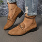 Women’s Pointed Toe Chunky Heel Shoes FitiqueFit