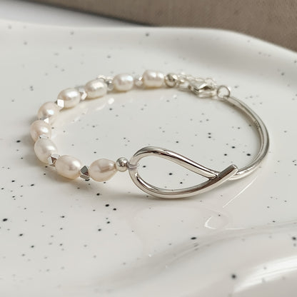100% Real 925 Sterling Silver Bracelet for Women Bangle Elegant Decor Bracelet for Wedding NovaCart