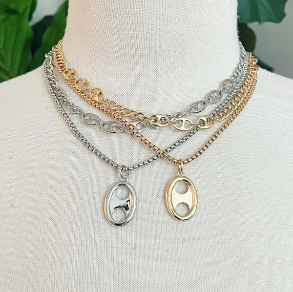 Button Charm Golden Necklace Set Shop Style & More | Fresh Looks, Everyday Deals & Free Shipping