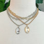 Button Charm Golden Necklace Set Shop Style & More | Fresh Looks, Everyday Deals & Free Shipping