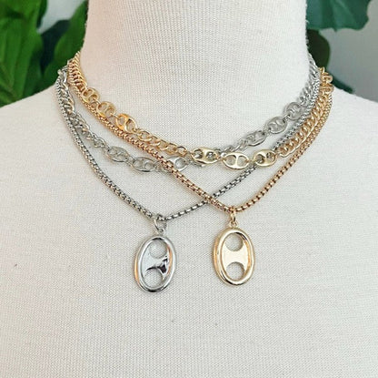 Button Charm Golden Necklace Set Shop Style & More | Fresh Looks, Everyday Deals & Free Shipping