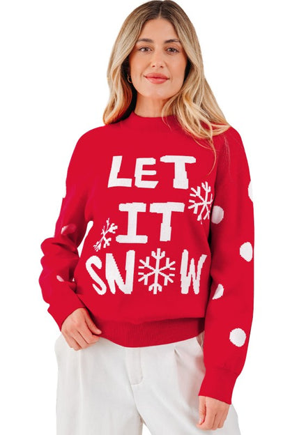 LET IT SNOW Christmas Holiday Sweater Shop Style & More | Fresh Looks, Everyday Deals & Free Shipping