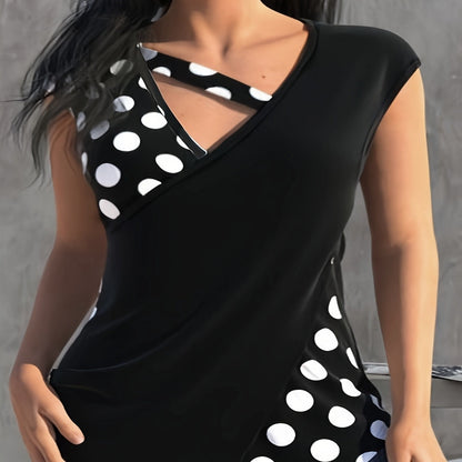 Women's Sleeveless Collar With Unique Design shirt Top FitiqueFit