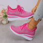 Ins Rhinestone Sneakers Fashion Lace Up Wedges Casual Shoes Women's Daily Commuting Sports Shoes See size chart under “more details” The Fashion Celestial