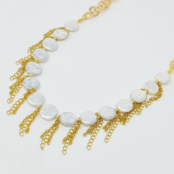 Chain Fringe Shell Pearl Necklace Shop Style & More | Fresh Looks, Everyday Deals & Free Shipping