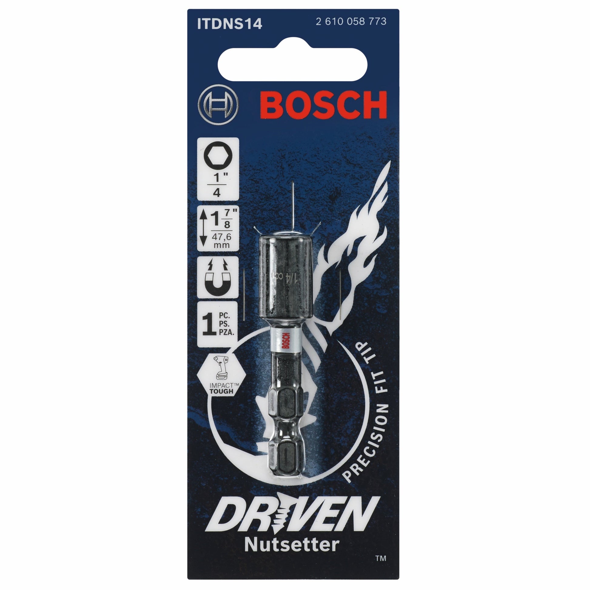 BOSCH ITDNS14 Driven 1/4 In. x 1-7/8 In. Impact Nutsetter VM Hardware