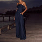 Loose Tube-top Jumpsuit Ins Fashion Backless Wide Leg Long Pants Overalls Women's Clothing Grayceful LLC