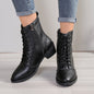 British Style High-Top Zipper Leather Boots — Women’s Trend Fashion Boots FitiqueFit