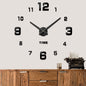 Mintime Modern Frameless DIY Wall Clock Large 3D Wall Watch Mirror Numbers for Home Office Decorations New Era Fashion LLc
