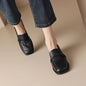 Women’s Retro Minimalist Mid-Heel Leather Shoes FitiqueFit
