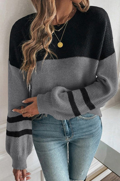 Colorblock Stripe Long Sleeve Sweater Shop Style & More | Fresh Looks, Everyday Deals & Free Shipping