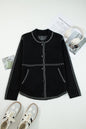 Contrast Trim Button-Up Sweater Cardigan Shop Style & More | Fresh Looks, Everyday Deals & Free Shipping