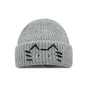 Women’s Cute Cat Line Design Knitted Hat – Warm Fall & Winter Beanie FitiqueFit