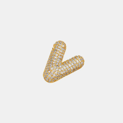 EmberLuxe "Glimmer" Bubble letter Pendant (V-Z) Ivory Embers